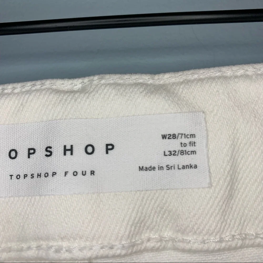 Topshop White Skinny Jeans Size 28